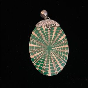 Green and Silver Pendant